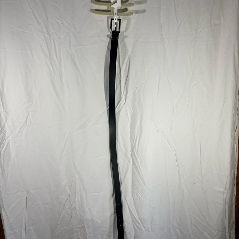 Time and Tru Black Leather Belt